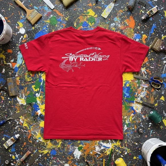 Gildan Structured Wiring Promo Tee Red Regular - Picture 2 of 7